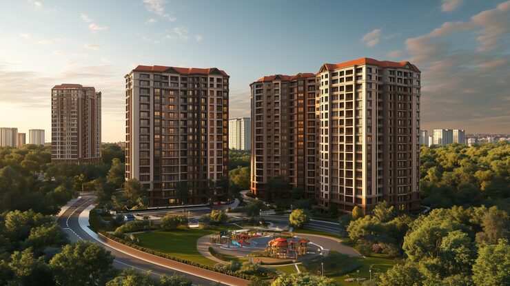 Yes Palm Riveria new launch residential apartments in Kausa Mumbra Thane with 1 2 3 BHK homes